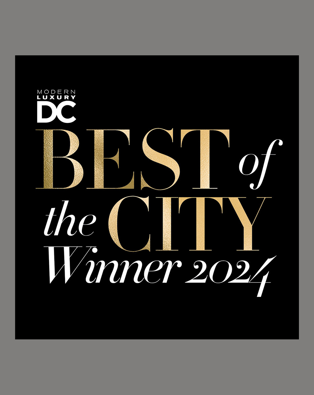 Best Salon of the City in Modern Luxury DC Magazine